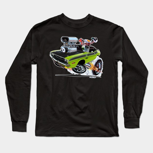 Vince Crain High Octane 1970 Challenger sublime Long Sleeve T-Shirt by vincecrain